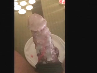 Cock and ball ********challenge: Wax on dick
